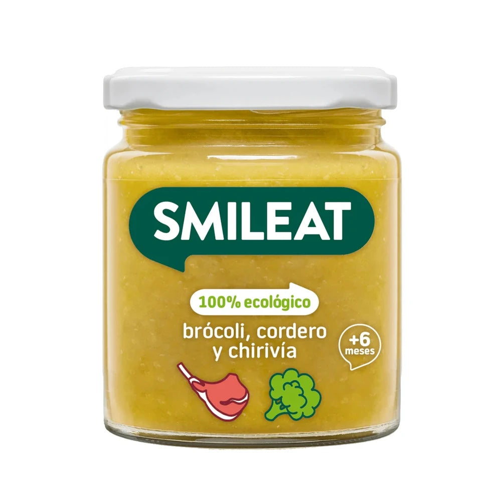 Smileat Piure organic din brocoli, carne de miel și păstârnac, 6luni+, 230g