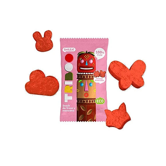 Smileat Triboo Snack din căpșuni și mere  25gr.