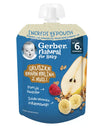Gerber Piure din pere, banane, zmeura cu cereale 80g