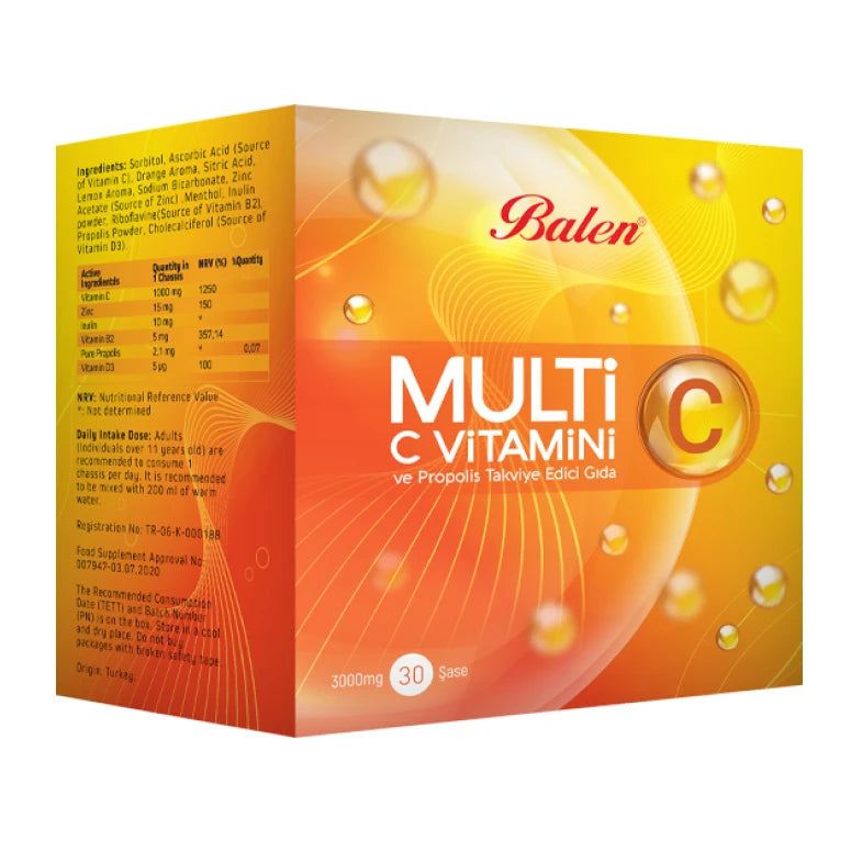 Balen Multi C Vitamin & Propolis саше N30 (Vit.C+Zn+D3+Propolis)