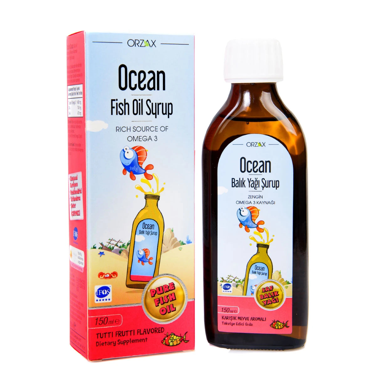 SBA Omega 3 Ocean Tutti-Frutti sirop 150ml