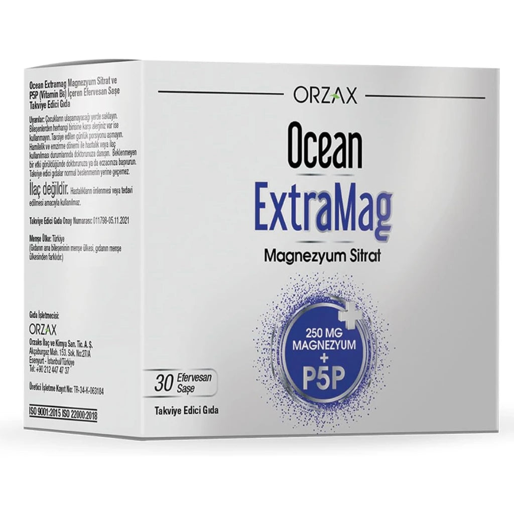 (Orzax Ocean) ExtraMag B6 пак. N30 (250mg Магния Цитрат+P5P)