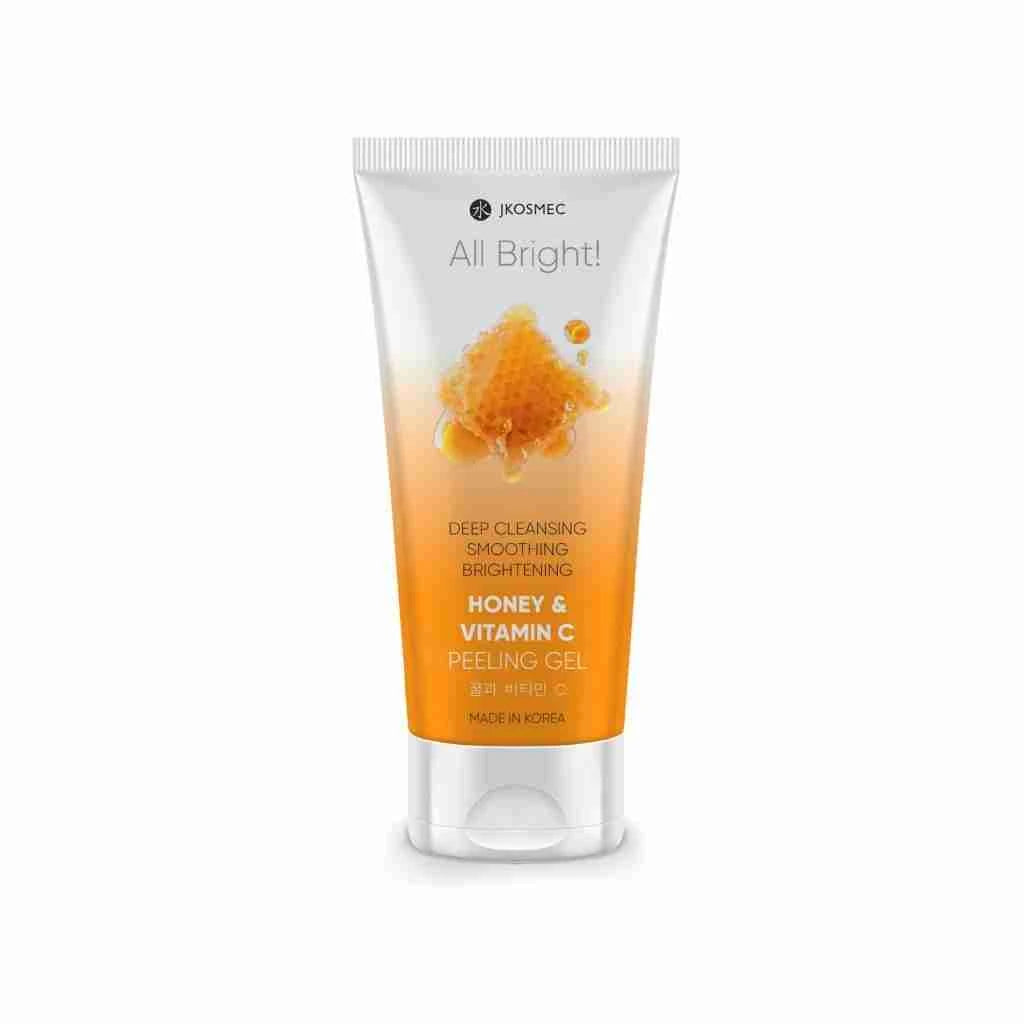 JKOSMEC Gel exfoliant cu miere și vitamina C, 180ml