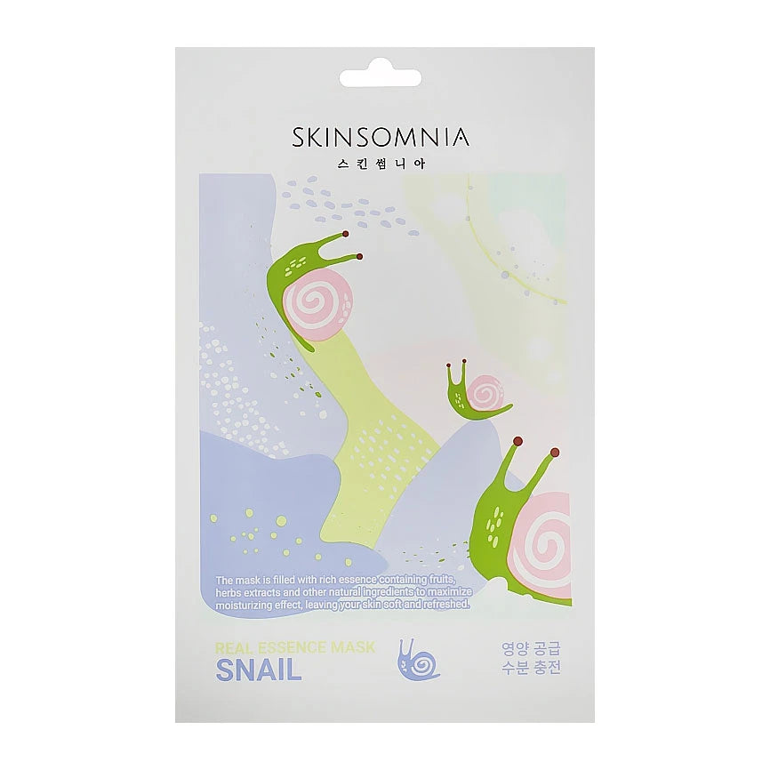 JK SKINSOMNIA Masca pentru față din țesătura cu mucina de melc, 25ml