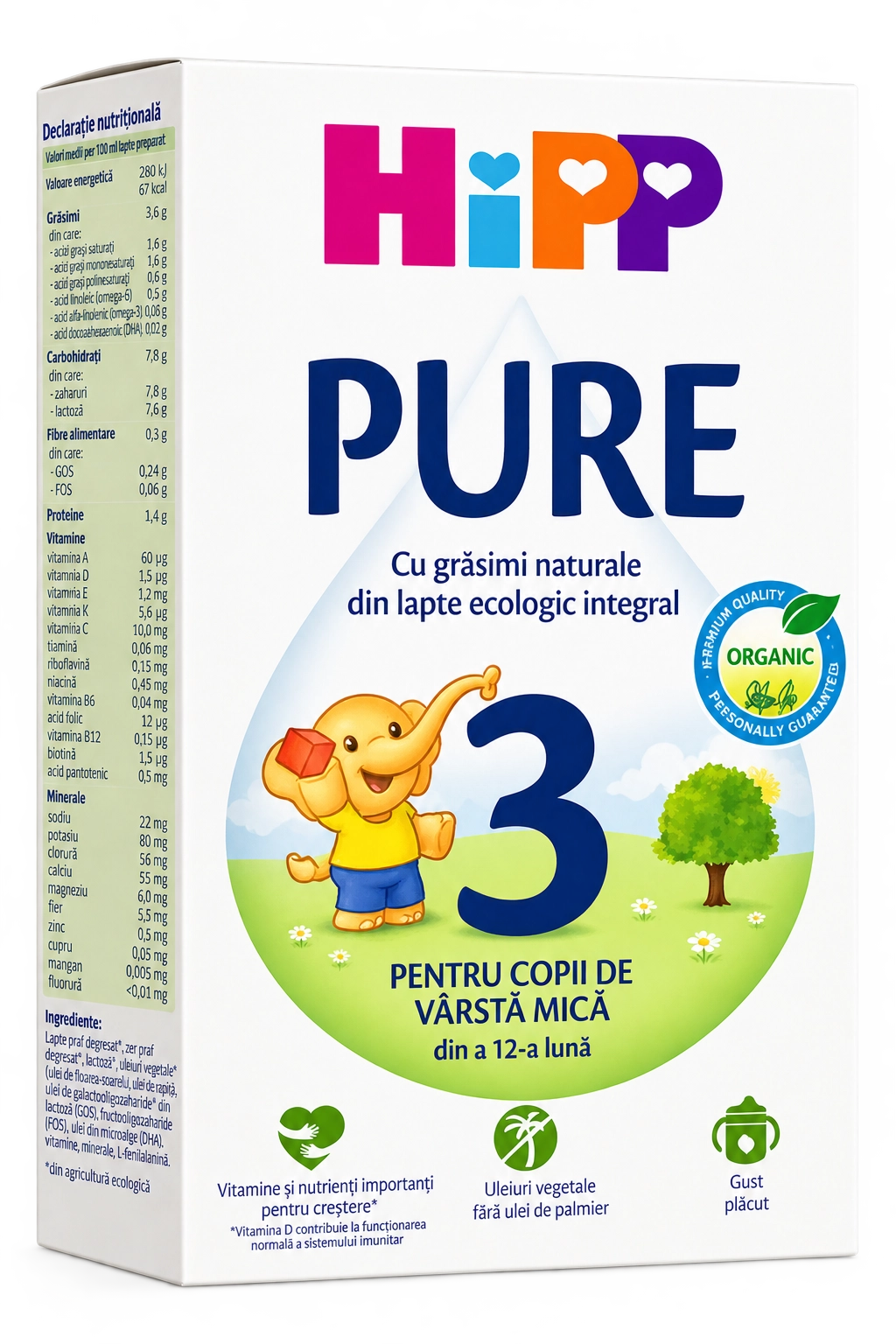 Hipp 20016 (3) Pure (12 luni) 500g