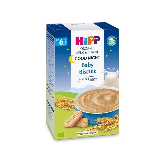 Hipp 2965 Hipp Каша Organic молочная Спокойной ночи с печеньем (с 4 месяцев) 250g (TVA=0%)