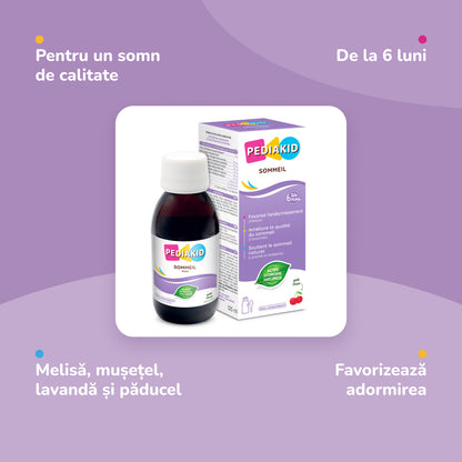 PEDIAKID Sommeil sirop - infografic beneficii #ro